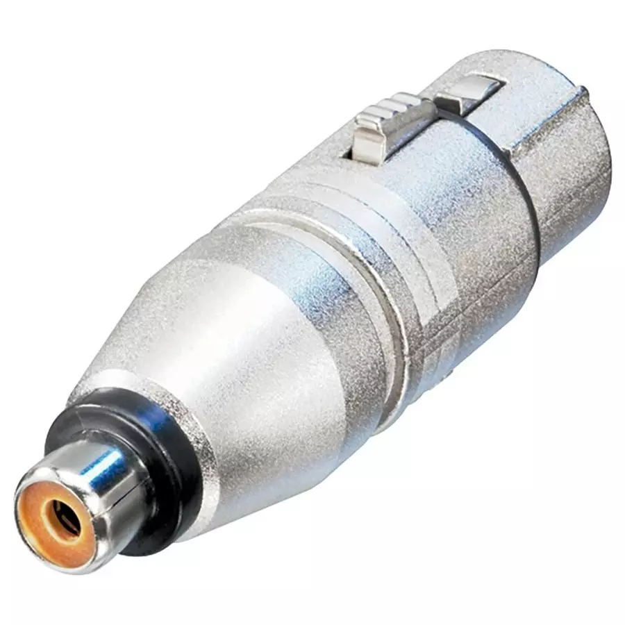 NEUTRIK ADAPTOR, XLR RCPT TO RCA/PHONO RCPT, NA2FPMF