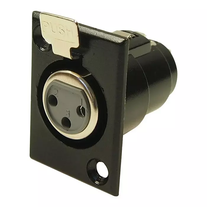 CLIFF ELECTRONIC COMPONENTS CONNECTOR, XLR, JACK, 3POS, PANEL, FC6101