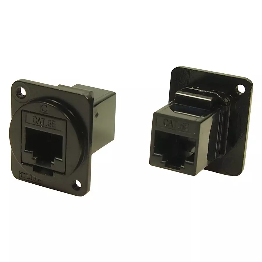 CLIFF ELECTRONIC COMPONENTS FT BLK METAL CAT5E RJ45 M3, CP30220M3B