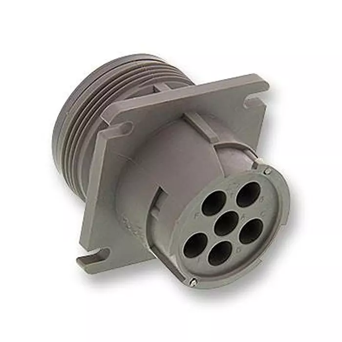 DEUTSCH - TE CONNECTIVITY CIRCULAR CONNECTOR, RCPT, 6-96, FLANGE, HD10-6-96P