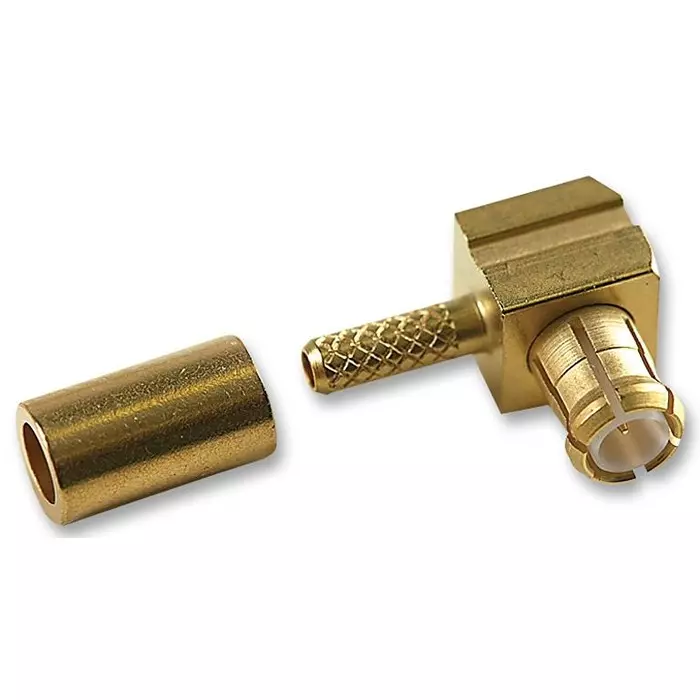 RADIALL RF COAXIAL, MCX, RIGHT ANGLE PLUG, 75OHM, R213182007