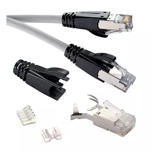 STEWART CONNECTOR CONNECTOR, RJ45, PLUG, 8P8C, CRIMP, SS-37000-002 (Pack of 10)