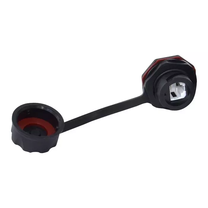 STEWART CONNECTOR SEALED ENET, RJ45, RCPT, 8POS, PANEL, SS-60400-017