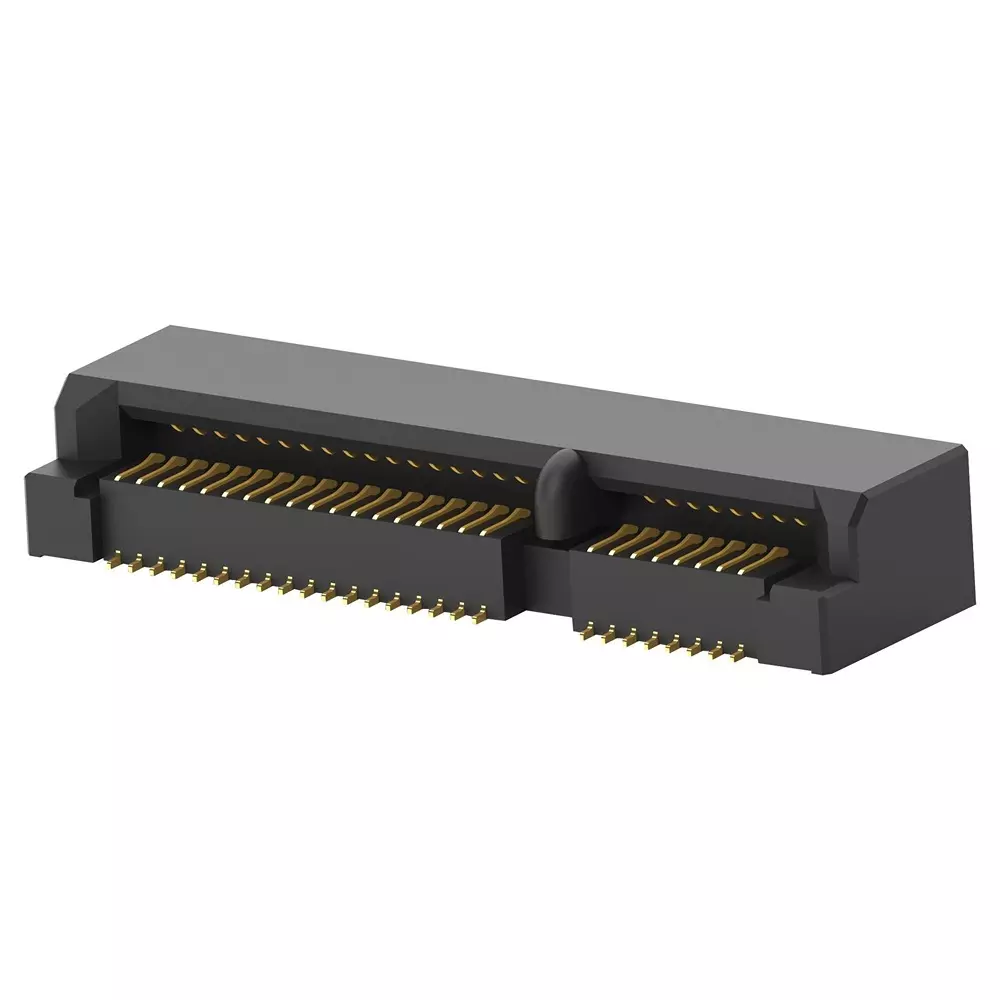 TE CONNECTIVITY Card Edge Conn, Dual Side, 52 Pos, Smt, 1775862-2