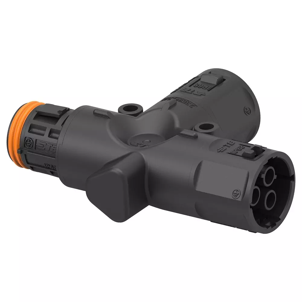 TE CONNECTIVITY T-Splitter, Plug/Rcpt, 3Pos, Cable, 2359420-1.