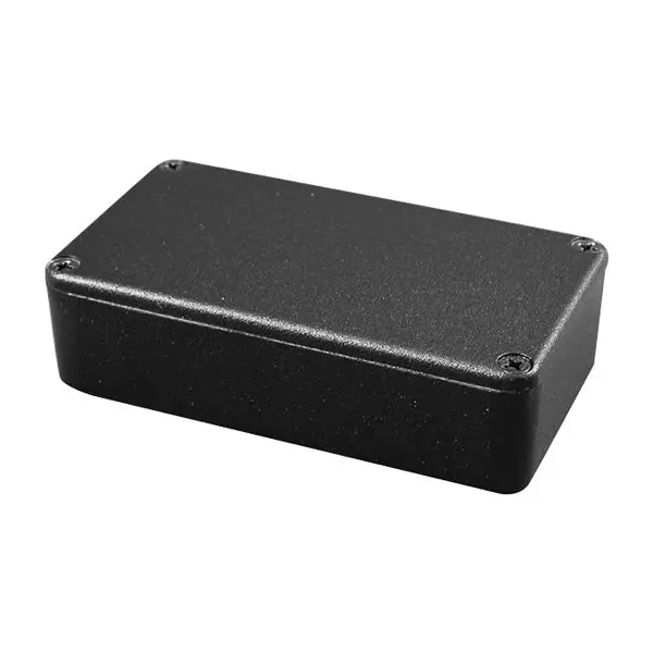 HAMMOND Metal Enclosures SMALL ENCLOSURE, ALUM, BLACK, 1590WXXBK