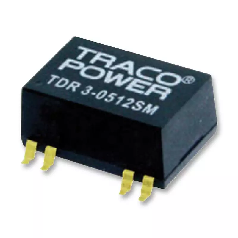 TRACO POWER Isolated Surface Mount DC / DC Converters DC/DC CONVERTER, 3W, 12V, 0.25A, TDR 3-2412SM