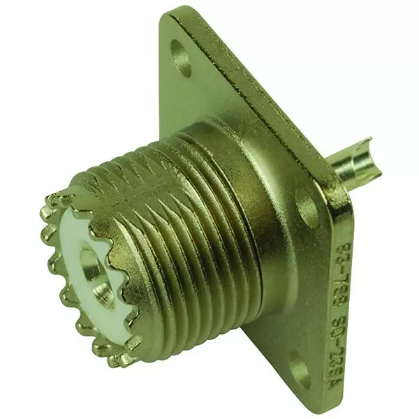 AMPHENOL RF RF/COAXIAL, UHF PANEL RECEPTACLE, SOLDER, 083-798