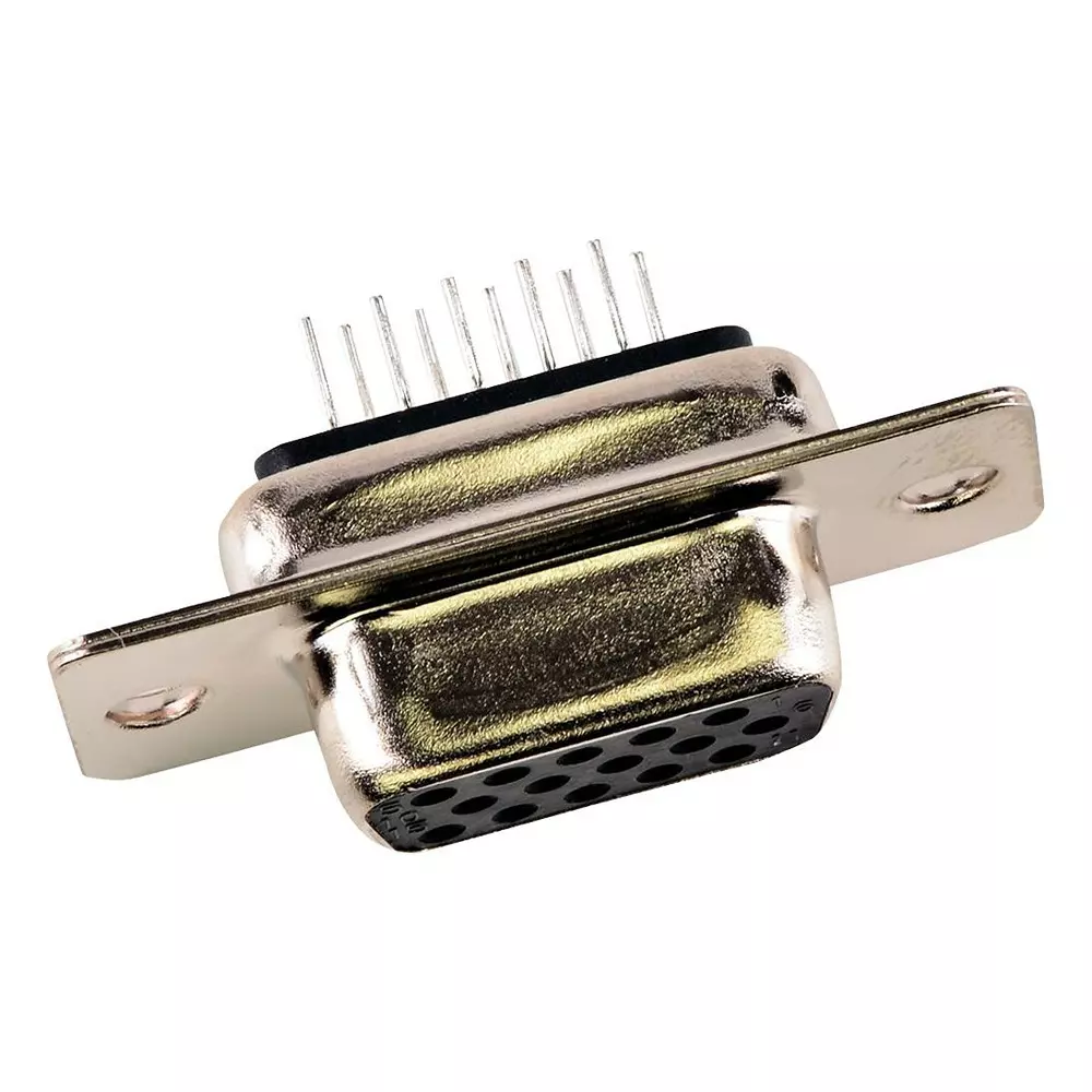MOLEX HD-D SUB CONNECTOR, RCPT, DE, 15POS, TH, 173113-0083