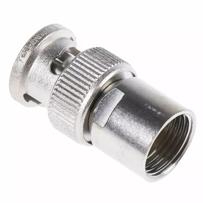 Telegartner Plug Cable Mount BNC Connector 50 Ω Clamp Termination Straight Body, J01000A1321