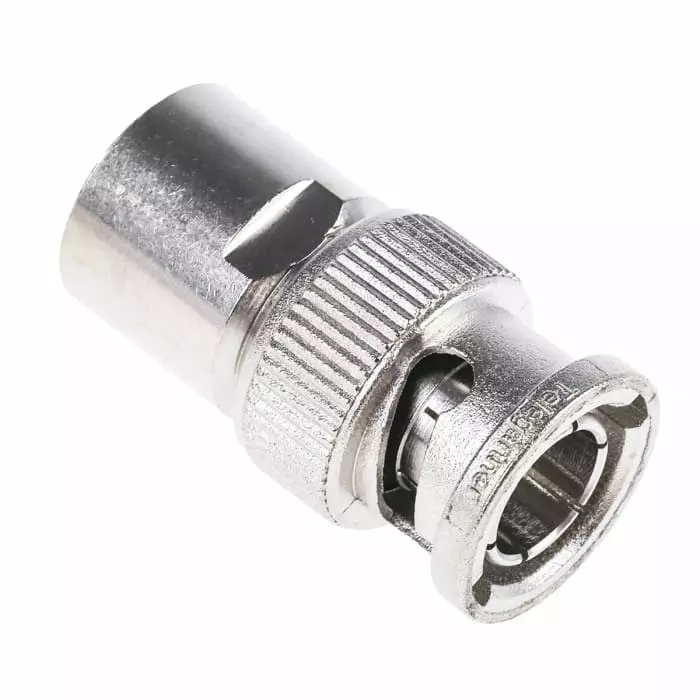 Telegartner Plug Cable Mount BNC Connector 50 Ω Clamp Termination Straight Body, J01000A1321