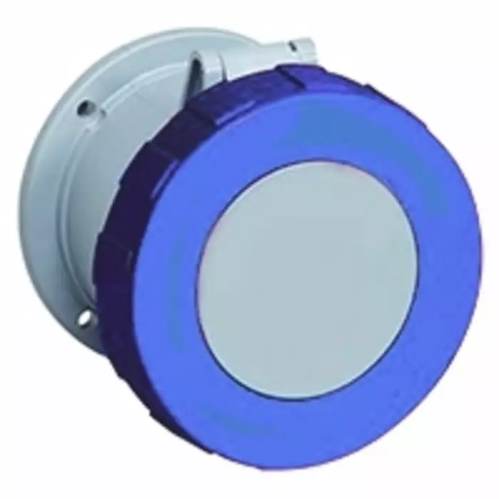 Amphenol Industrial Tough Safe IP67 Blue Panel Mount 2P + E Industrial Power Socket, Rated At 63A, 230 V, 2CMA167374R1000263RU6W