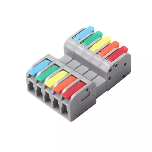 ENERTECH Parallel Type Connector 5 Way for Industrial Use, 2604D-5P