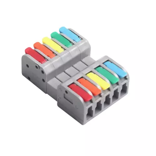 ENERTECH Parallel Type Connector 5 Way for Industrial Use, 2604D-5P