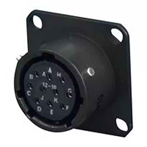 AMPHENOL PCD Circular Connector RCPT, 19POS, 14-19, SOLDER, 62GB12E1419SN