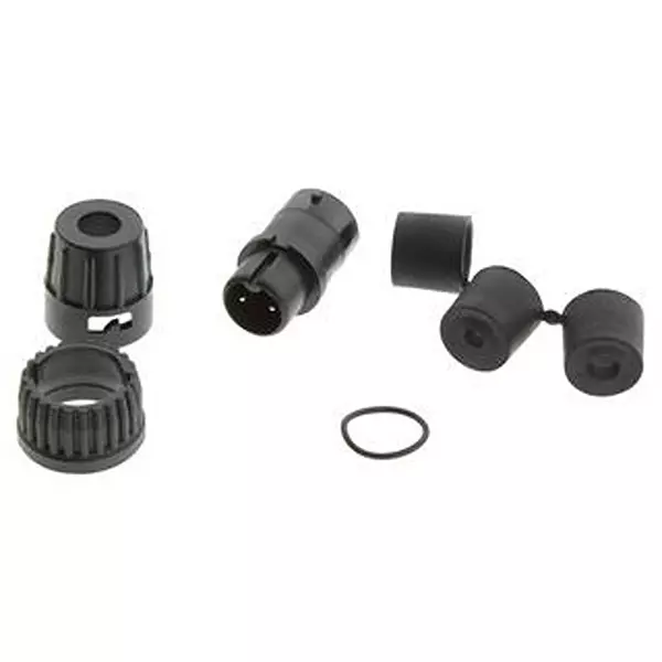 SWITCHCRAFT/CONXALL Circular Connector PLUG, SIZE 20, 2 POSITION, CABLE, 6282-2PG-3DC