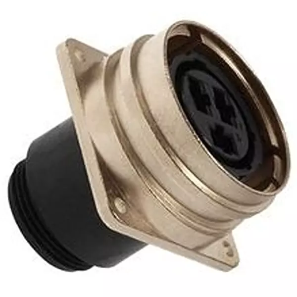 AMP - TE CONNECTIVITY Circular Connector RECEPTACLE, SIZE 22, 3 POSITION, PANEL, 208497-1