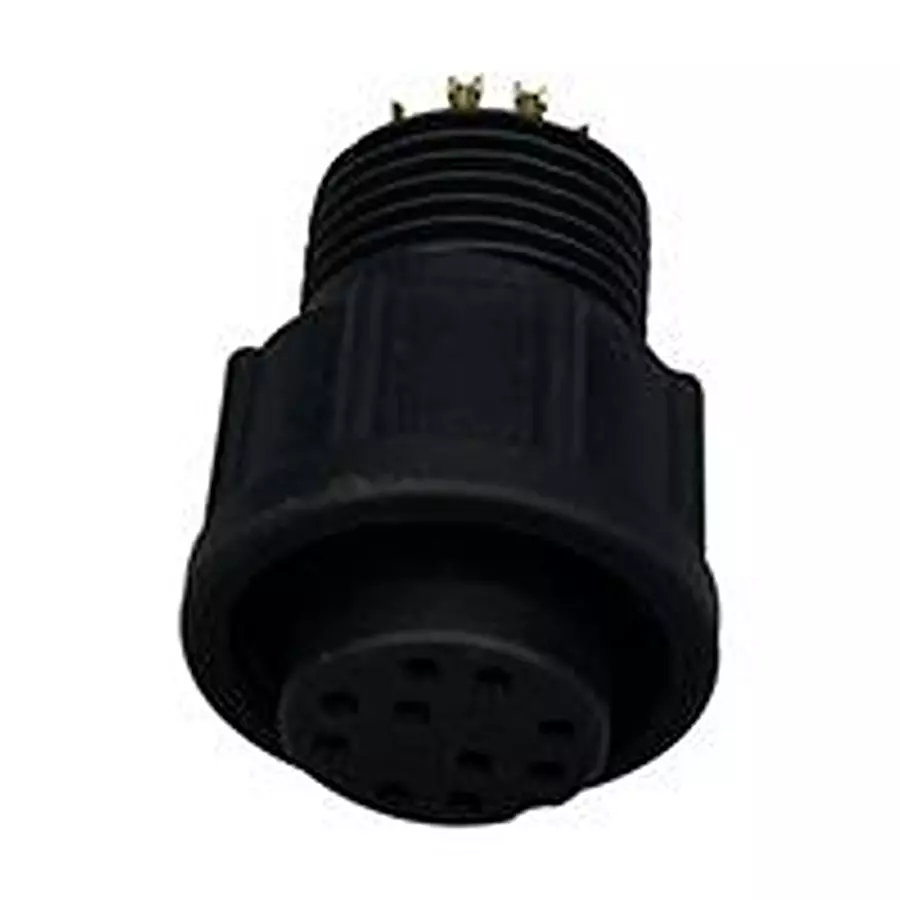 NORCOMP Circular Connector, RCPT, 10POS, SOLDER, 868-010-203R001.