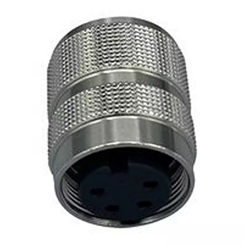 NORCOMP Circular Connector, RCPT, 4POS, SOLDER, 878-004-203RLS1