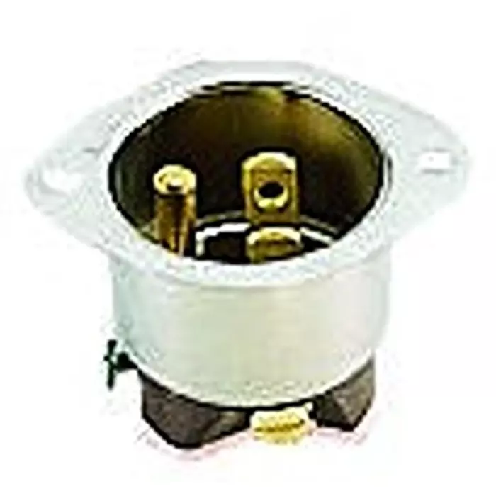 HUBBELL WIRING DEVICES Connector, Power Entry, Plug, 15A, HBL5240