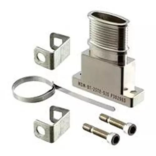 ITT CANNON Band Tied Backshell, 180Deg, 21Pos, Alum, Mdm-Bt-21Te-Sjs-Cad