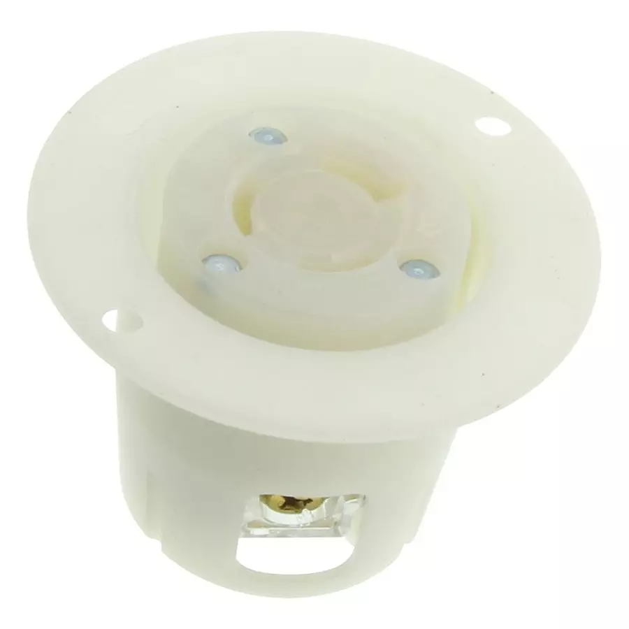 HUBBELL WIRING DEVICES Flanged Receptacle, 2P3W, 15A, 250V, Nema L6-15R, Hbl4585C
