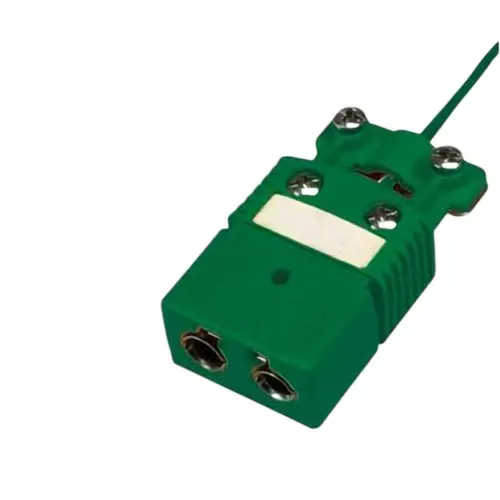 Omega Thermocouple Female Connector Standard Size Round 2-Pin with Integral Cable Clamp Cap, OSTW-CC-K-F