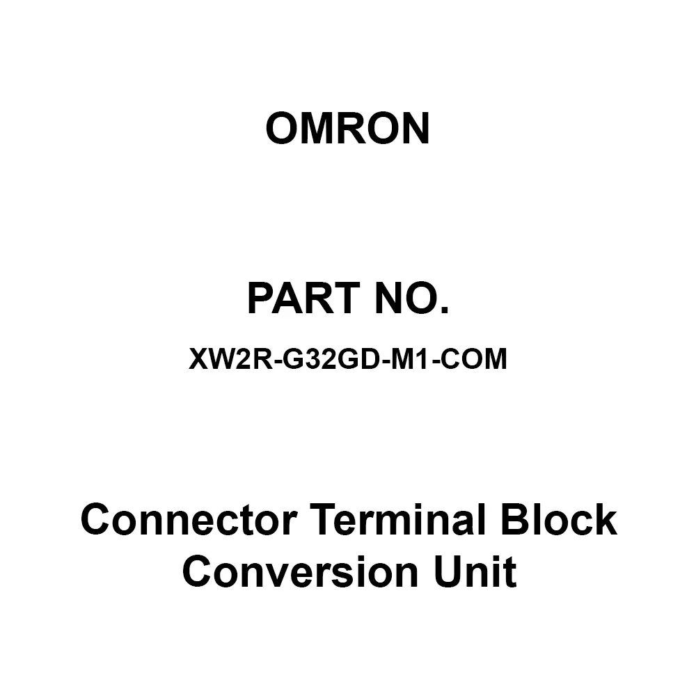 Omron Connector Terminal Block Conversion Unit, XW2R-G32GD-M1-COM