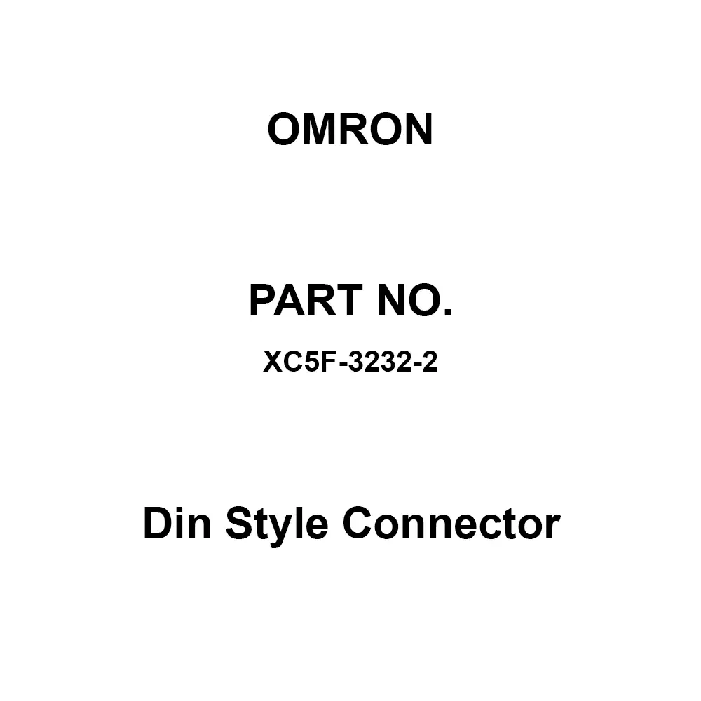 Omron Din Style Connector 10 ⁶ mΩ or more at 100 V DC, XC5F-3232-2