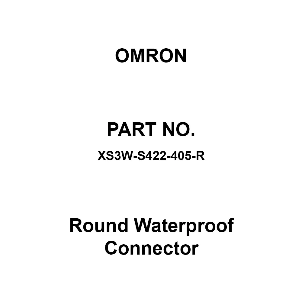 Omron Round Waterproof Connector DC 125 V Rated Voltage, XS3W-S422-405-R