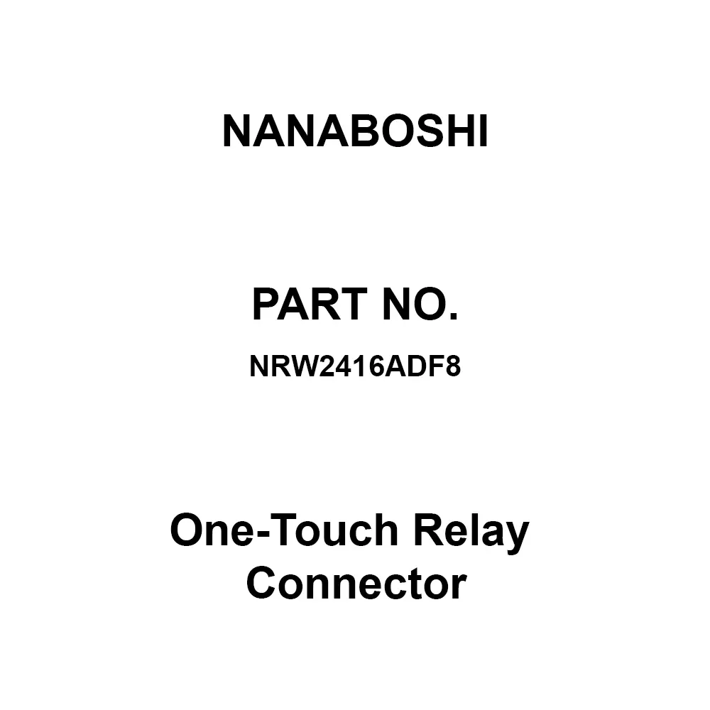 Nanaboshi One-Touch Relay Connector 24 Female (Socket), NRW2416ADF8