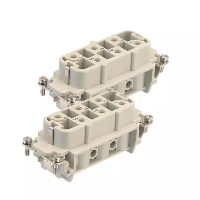 Harting Han HsB Power Connectors Female Insert 6 Pin 35 A 690 V (7–12) Contact, 09310062711