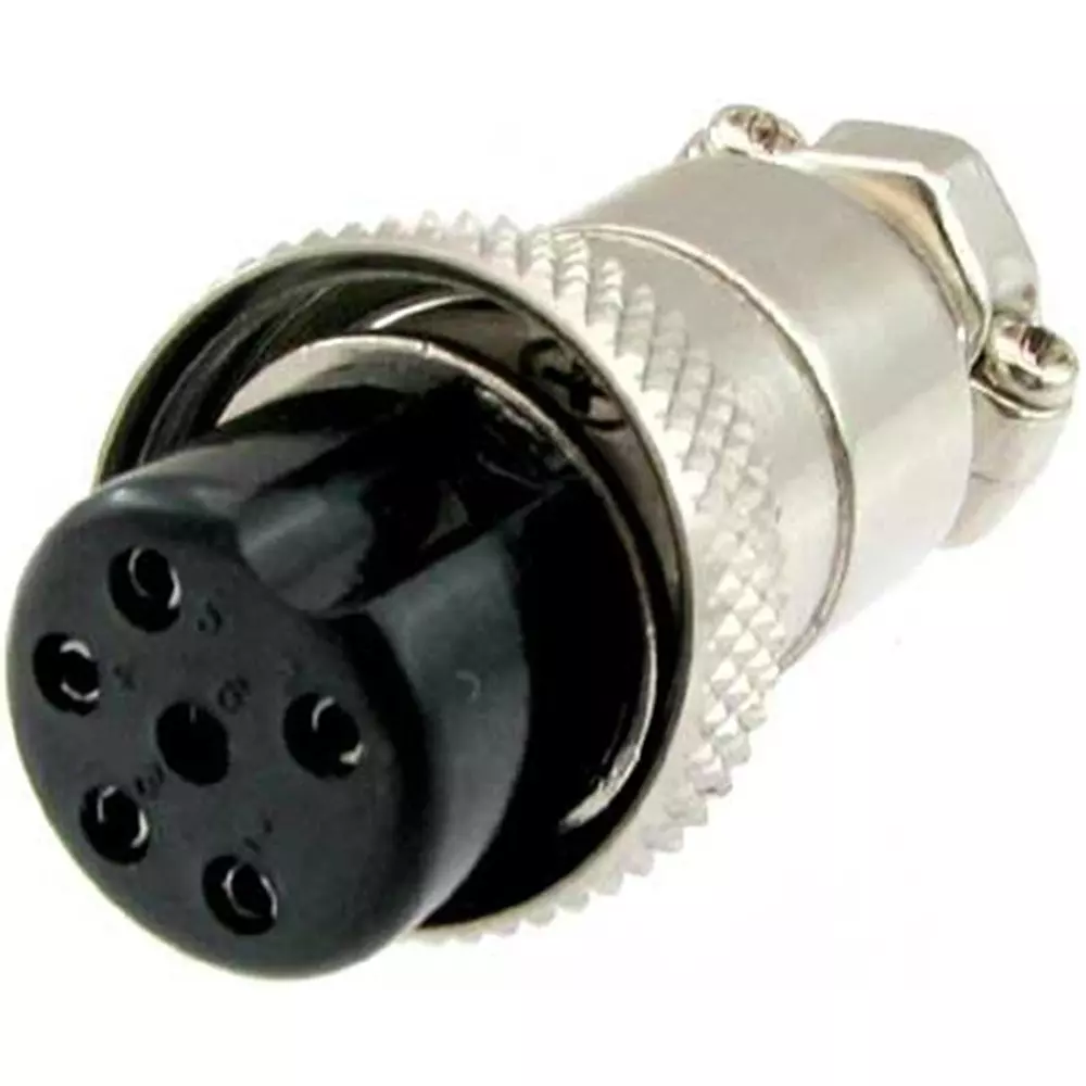 Kyoritsu Electronics Microphone Connector Solder Terminal, WTN-11-104/6P (MIC-6P)