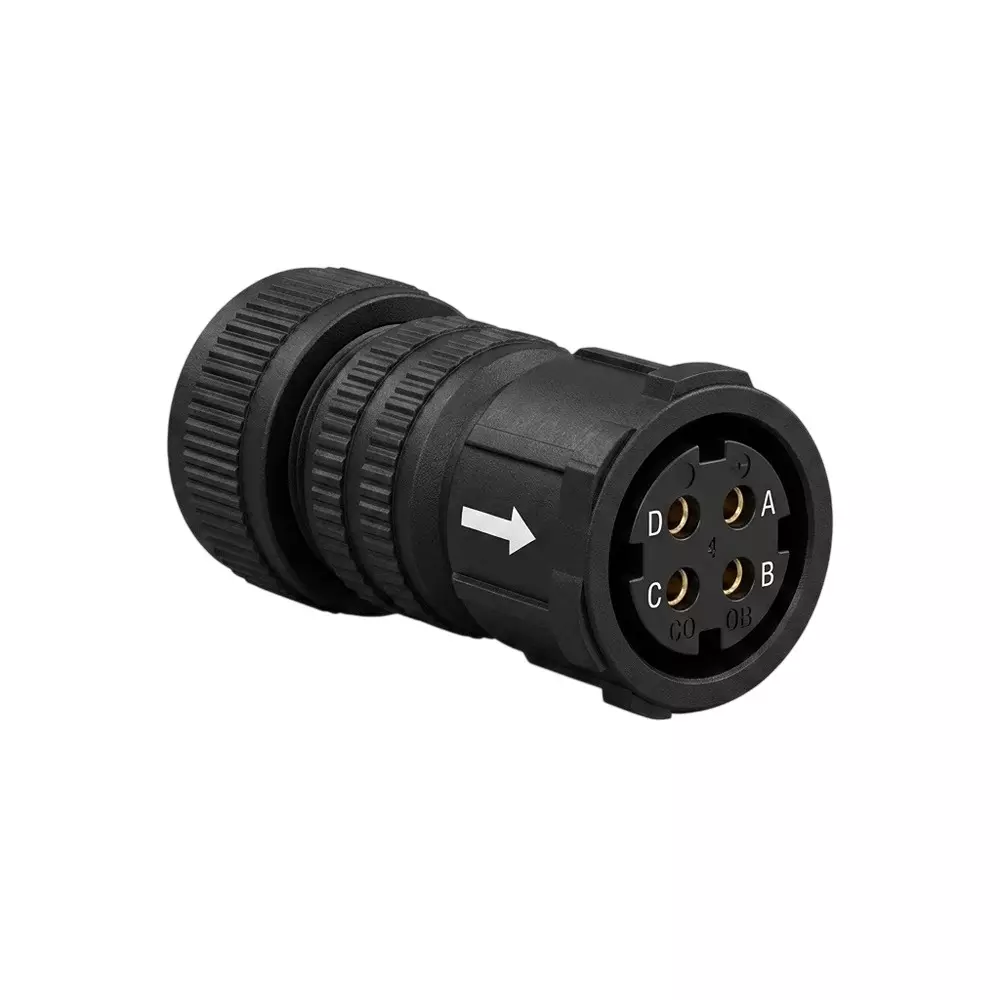 Delta Connector Power Type Black Color Metal & Plastic Body for Servo Motors, ACS3-CAPWC000