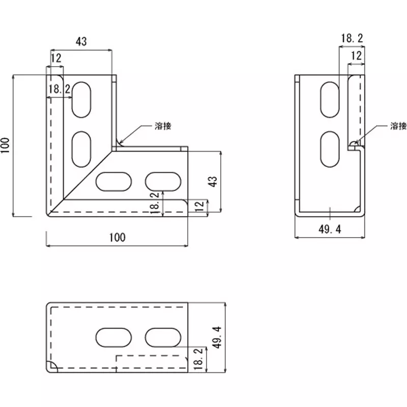 kameda-denki-multi-angle-connector-steel-plate-unichrome-plating-materialfinish-l-40-w-l-40-wp-suitable-for-un-1-un