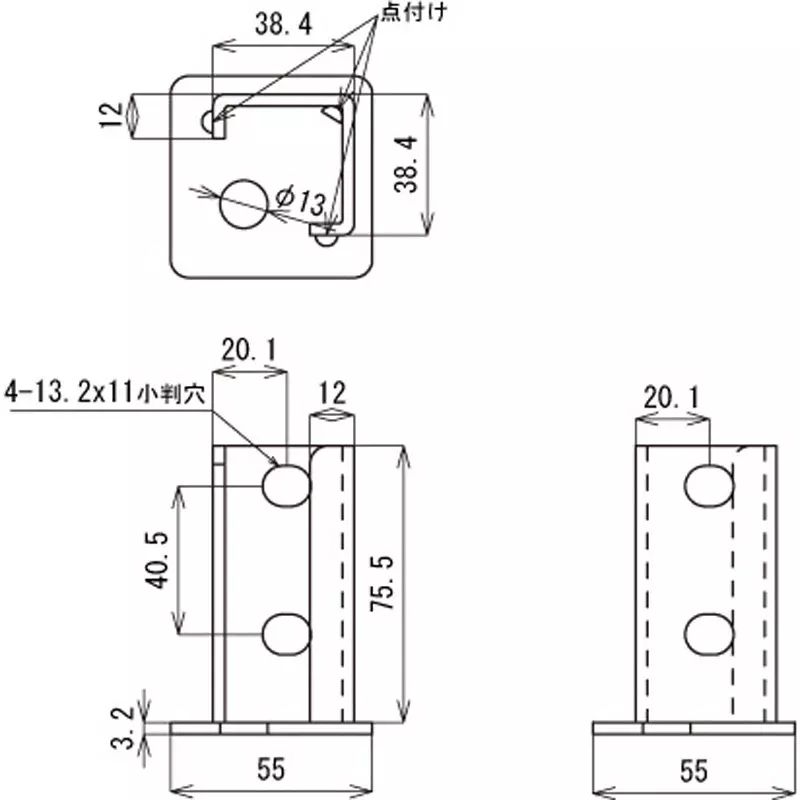 kameda-denki-multi-angle-connector-iron-unichrome-plating-materialfinish-l-25l-30-suitable-for-un-30dz-un