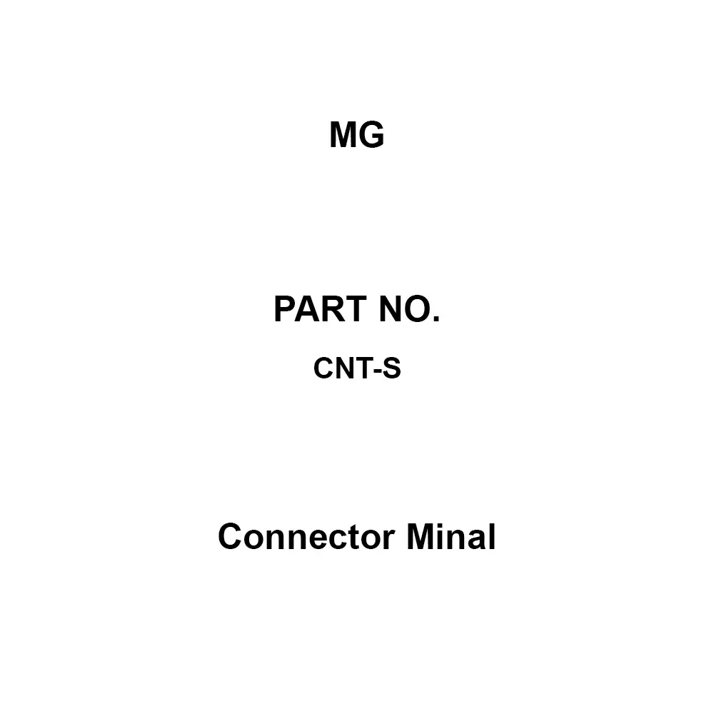MG Connector Minal 1 A Current Rated CNT-S