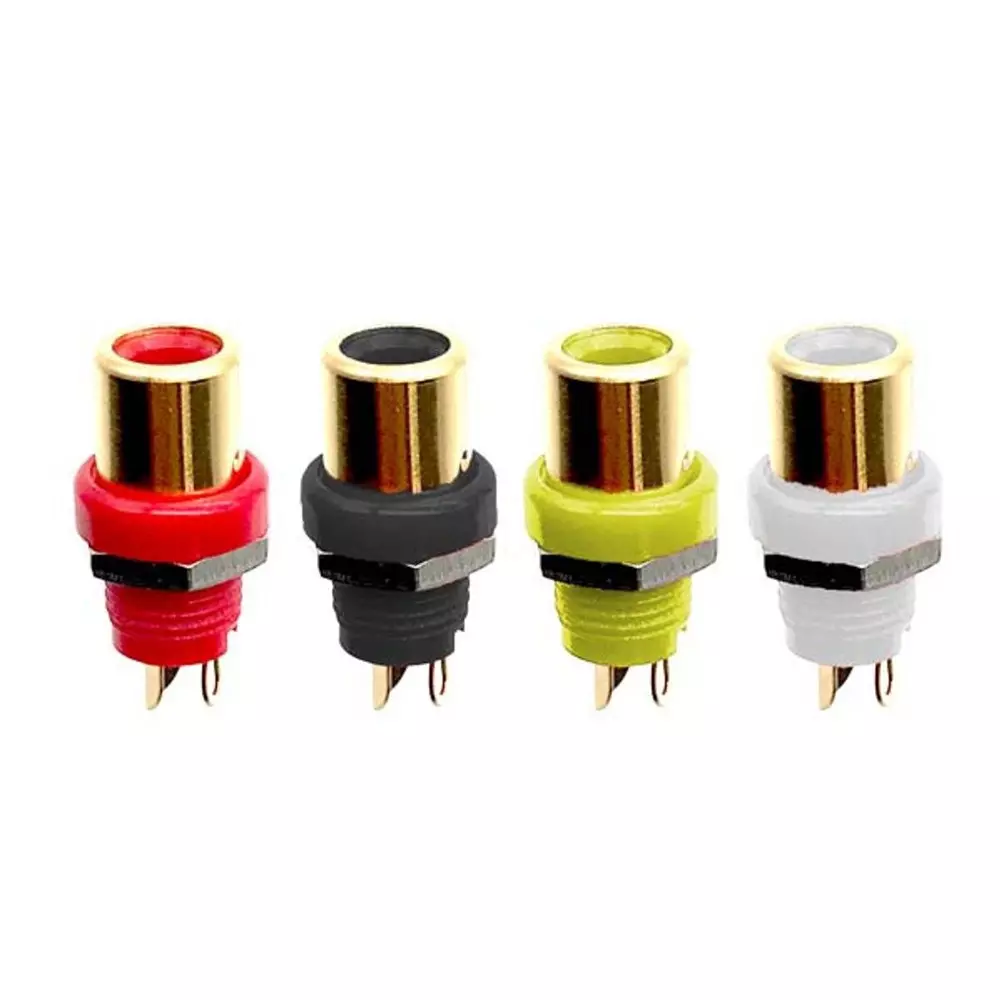 MARUSHIN ELECTRIC RCA Jack Red Color Jack Connector Shape, MR-699G-0
