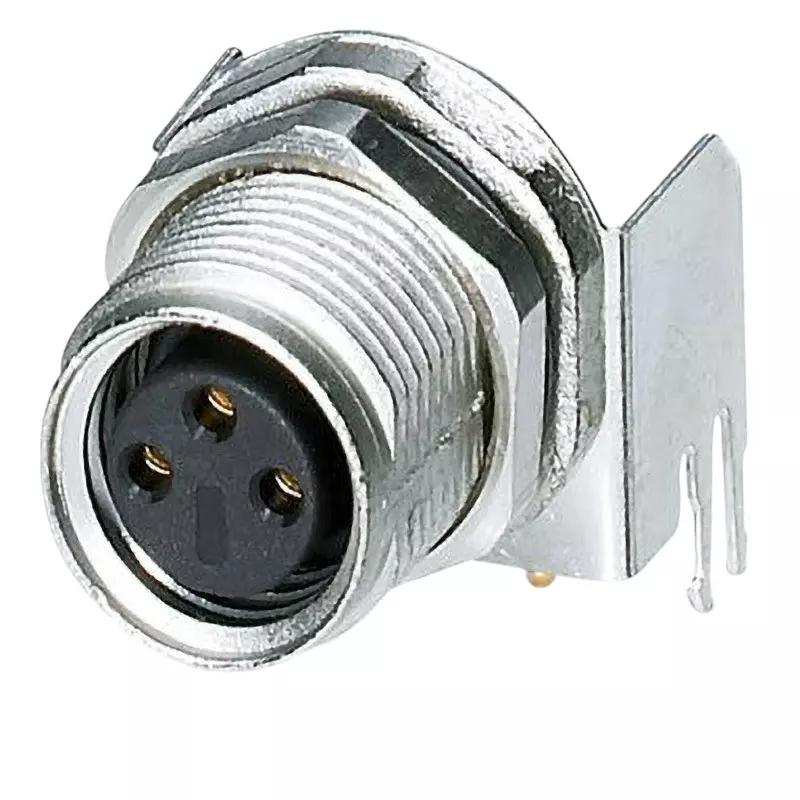 PHOENIX Circular Connector 3 No. of Pole Socket Socket Or Plug Rear mounting Surface Mount Device, 1456145 (Pack of 20)