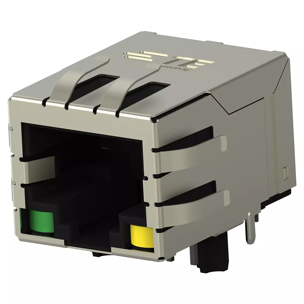 MOLEX / FLAMAR RJ45 Connector Through Hole Mount Mounting Right Angle Orientation, 2337992-4