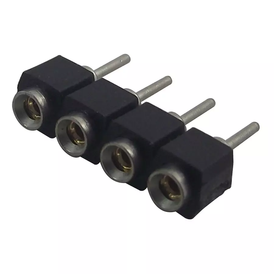 SAMTEC RECEPTACLE, 2.54MM, THRU HOLE, 4WAY, SS-104-T-2-N (Pack of 10 Pcs)