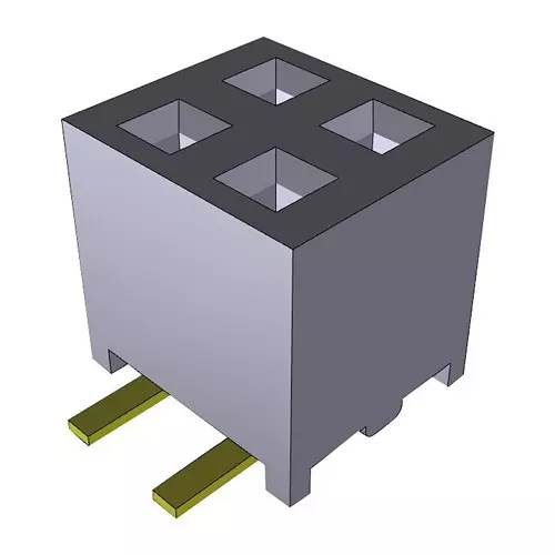 SAMTEC CONNECTOR, RCPT, 4POS, 2ROW, 2MM, MMS-102-02-L-DV