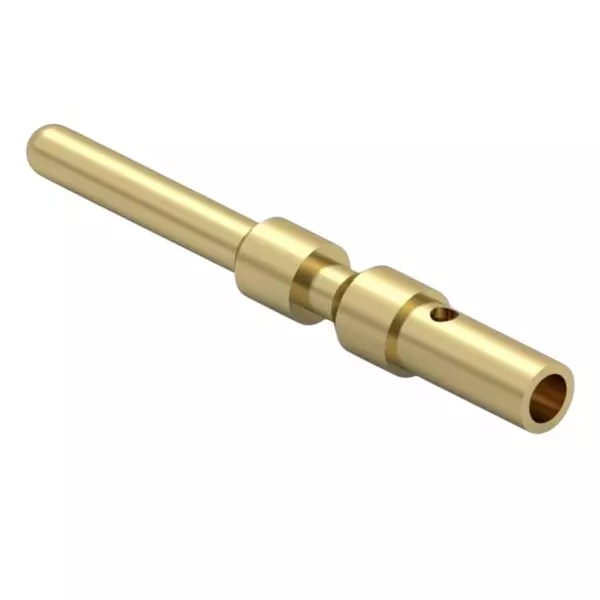 MILL-MAX Pins Brass Alloy 25.2 mm Length 3.33 mm Outside Diameter, 6618-0-07-15-00-00-03-0
