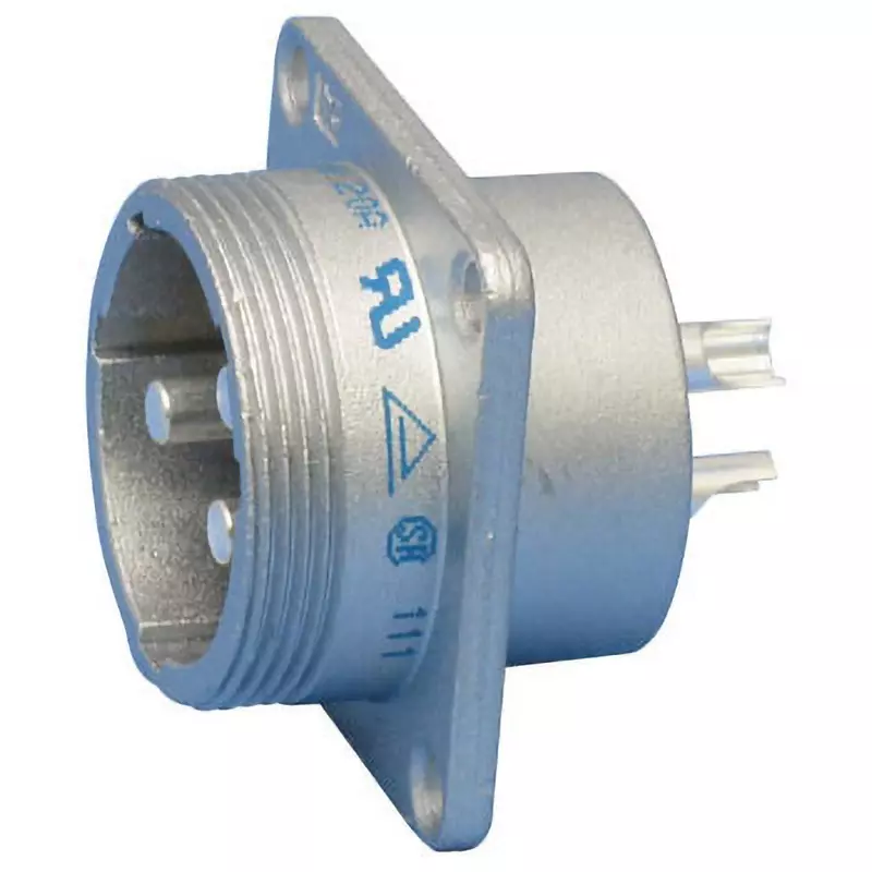 Nanaboshi Metal Connector Panel Mount Receptacle 250 V Rated Voltage, NET-244-RM