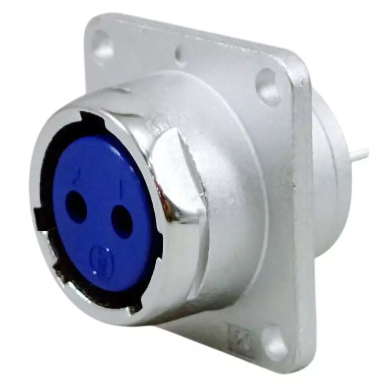 Nanaboshi Metal Connector Panel Mount Receptacle 250 V Rated Voltage, NR-202-RF