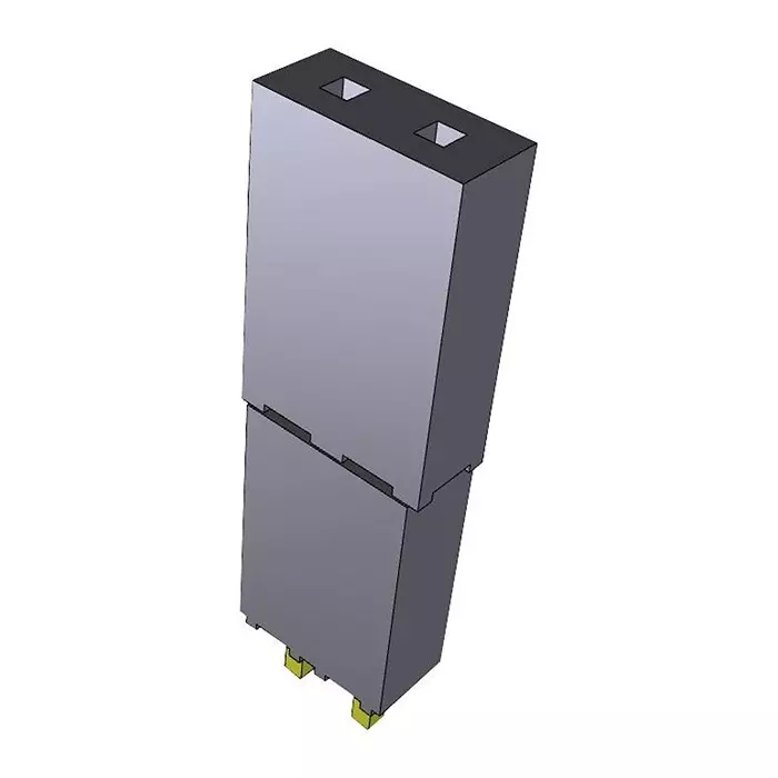 SAMTEC CONNECTOR, 2POS, RCPT, 2.54MM, THT, ESQ-102-33-G-S
