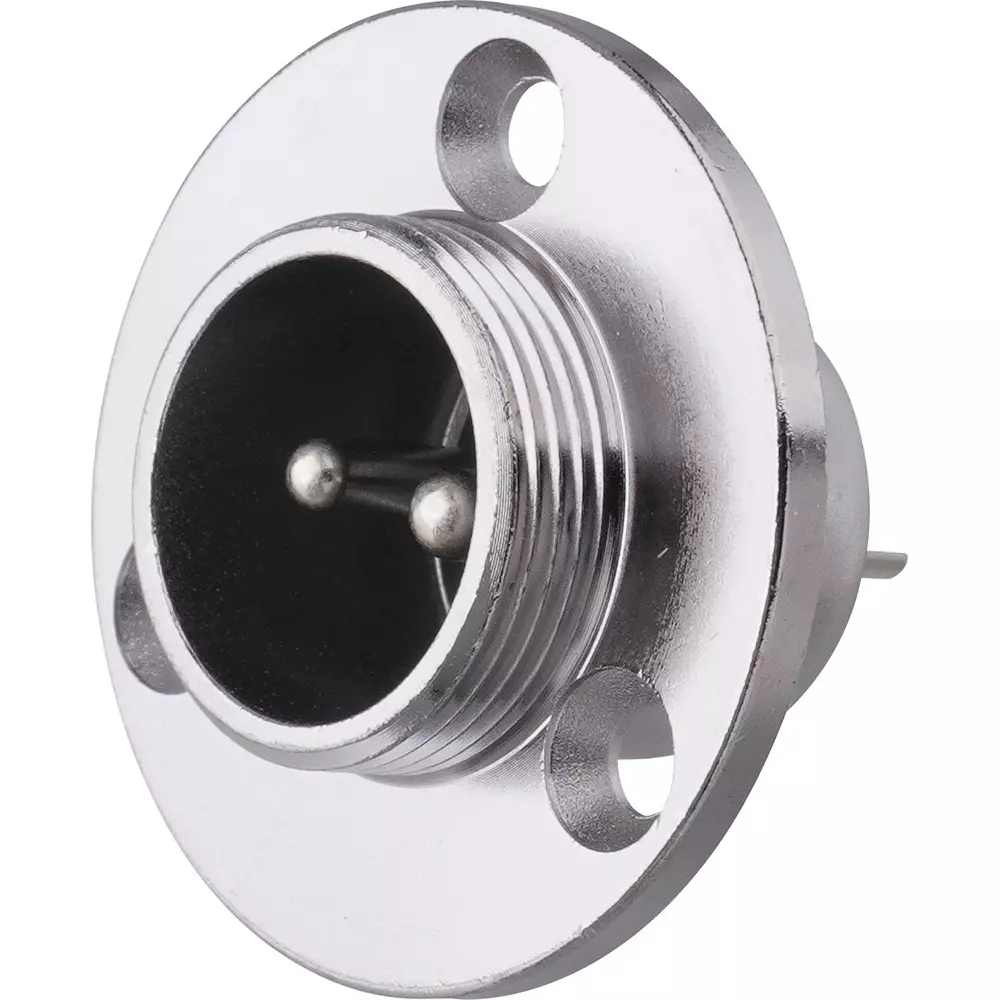 Nanaboshi Metal Connector Panel Mounting Receptacle 125 V Rated Voltage, NCS-162-RCH