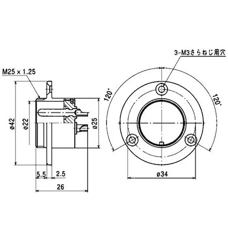 nanaboshi-metal-connector-panel-mounting-receptacle-ncs-254-r