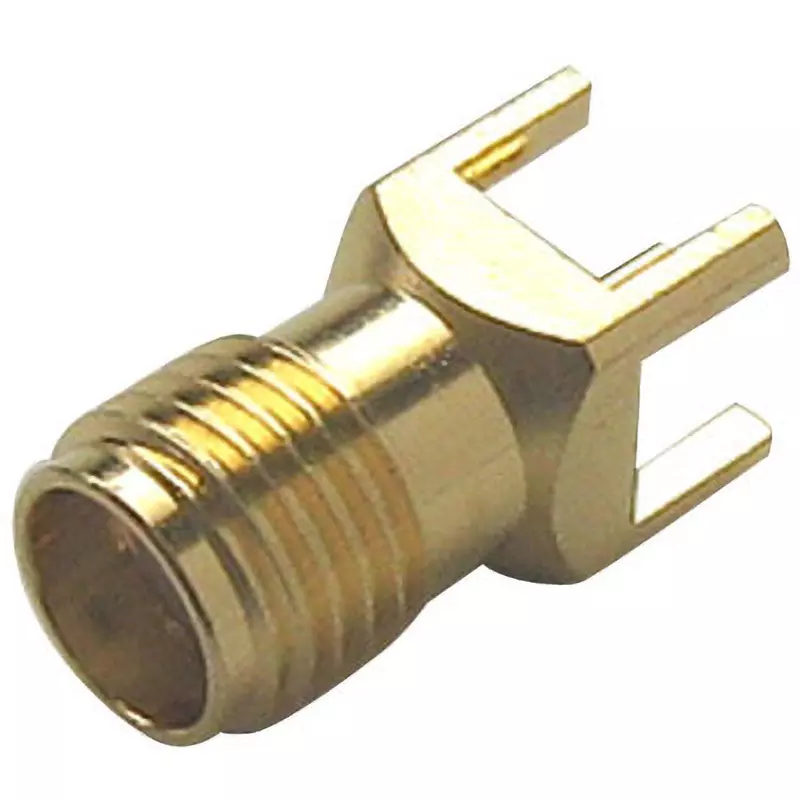 Tocone Connector Receptacle 1.2 max. at DC to 12.4 GHz Voltage Standing Wave Ratio SMA Connector Type, SMA-R-PC(Au)