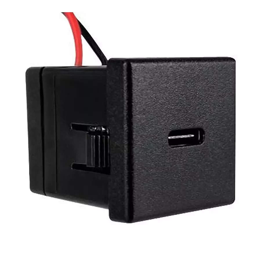QUALTEK ELECTRONICS SNAP-IN USB TYP C PWR SUPPLY RCPT, 5V/2A, QKRC-10-05